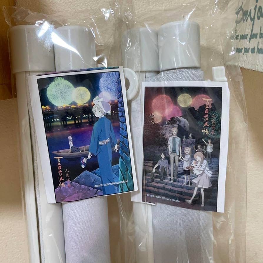 夏目友人帳　花火大会　クリアファイル タペストリー ポストカード４点セット グッズ-クリアファイル】夏目友人帳 シングルクリアファイル